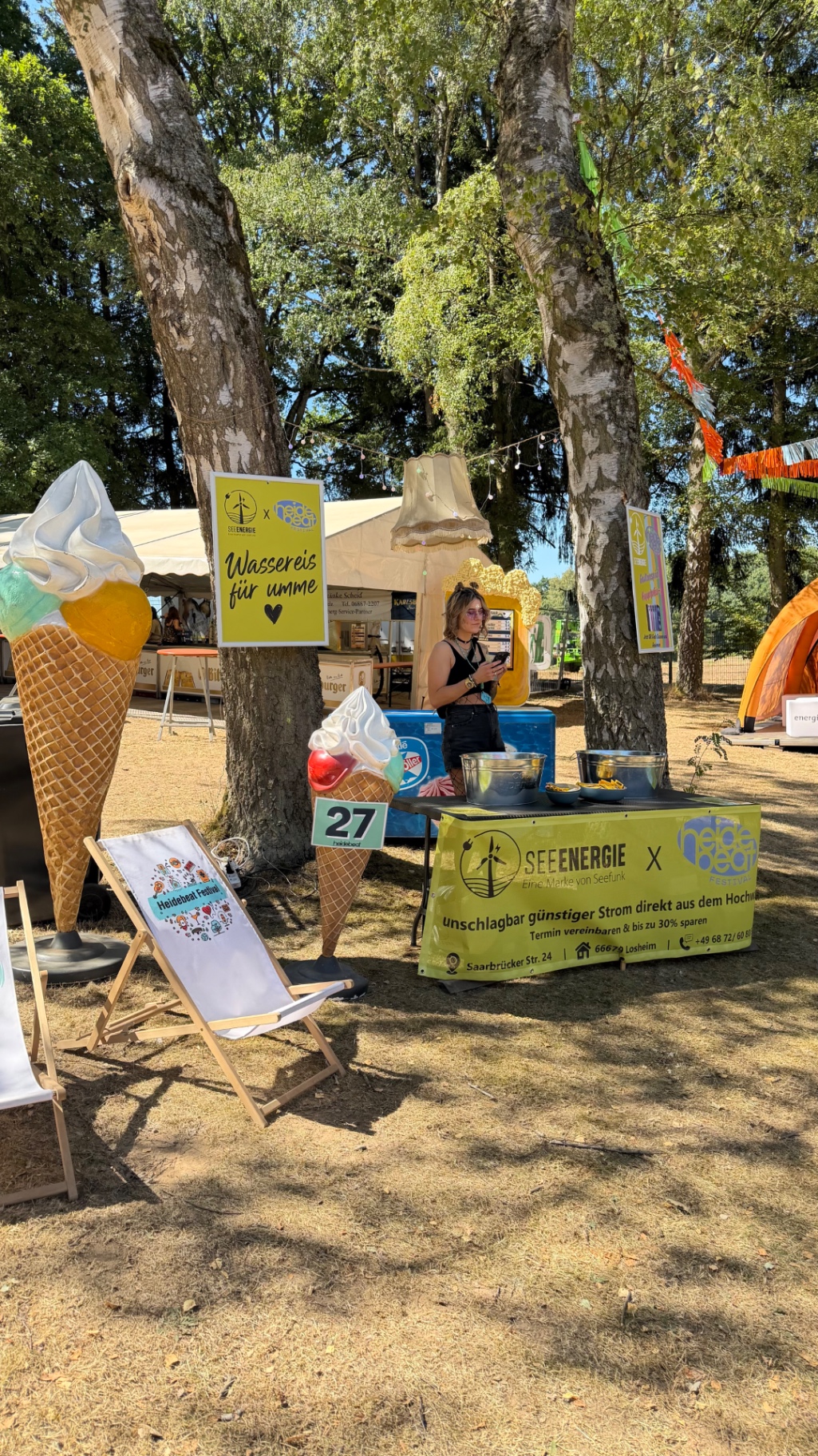 SEEFUNK Stand auf dem Heidebeat Festival